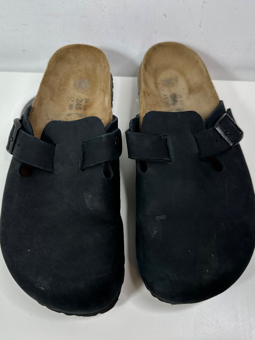 BETULA by Birkenstock Boston Closed Toe Clog Leather Women's Size 38 US 7